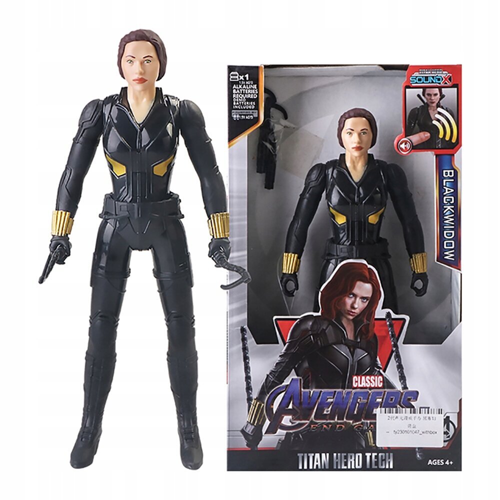 Figūrėlė Avengers (Keršytojai) Black Widow su garsais, 28cm цена и информация | Žaislai berniukams | pigu.lt