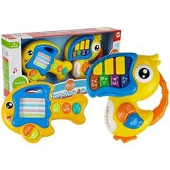 Vaikiškas pianinas ir gitara Lean Toys Funny Music Animals kaina ir informacija | Žaislai kūdikiams | pigu.lt