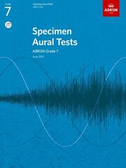 Specimen Aural Tests, Grade 7 with 2 CDs: new edition from 2011 New edition цена и информация | Книги об искусстве | pigu.lt