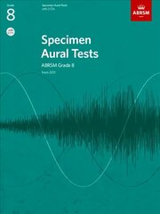 Specimen Aural Tests, Grade 8 with 2 CDs: new edition from 2011 New edition цена и информация | Книги об искусстве | pigu.lt