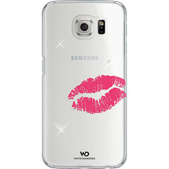 Защитная задняя крышка White Diamonds Cover Lipstick Kiss для телефона Samsung Galaxy S6, прозрачная цена и информация | Чехлы для телефонов | pigu.lt