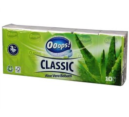 Ooops ! Kabatlakatiņi Classic Aloe Vera 10x 10 gab. цена и информация | Ватная продукция, влажные салфетки | pigu.lt