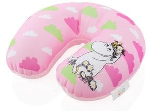 Дорожная подушка Moomin, 30,5 x 26,5 см, розовая цена и информация | Аксессуары для автокресел | pigu.lt
