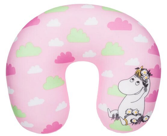 Kelioninė pagalvėlė Moomin, 30.5 x 26.5 cm, rožinė kaina ir informacija | Autokėdučių priedai | pigu.lt