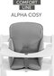 Maitinimo kėdutės pagalvėlė Hauck Alpha Cosy Comfort, Stretch Grey kaina ir informacija | Maitinimo kėdutės | pigu.lt