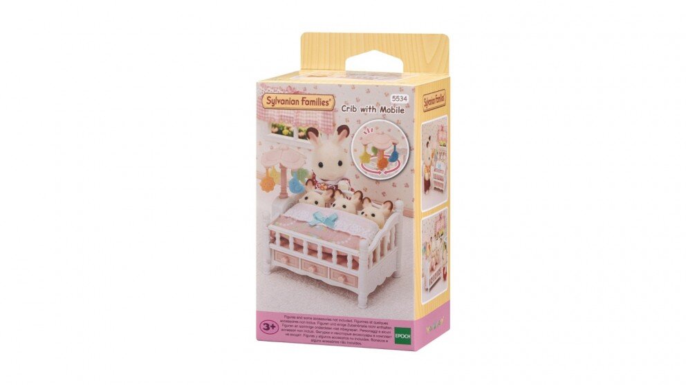 Lėlių kūdikių lovytė su priedais Sylvanian Families цена и информация | Žaislai mergaitėms | pigu.lt