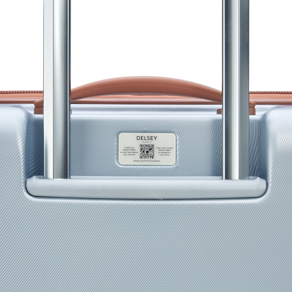 Mažas lagaminas Delsey Promenade Hard 2.0 Slim, S, sidabrinis kaina ir informacija | Lagaminai, kelioniniai krepšiai | pigu.lt
