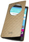Atverčiamas dėklas LG QuickCircle skirtas LG H815 G4, Auksinis kaina ir informacija | Telefono dėklai | pigu.lt