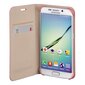 Hama Slim atverčiamas dėklas, skirtas Samsung Galaxy S6 Edge, rožinis kaina ir informacija | Telefono dėklai | pigu.lt