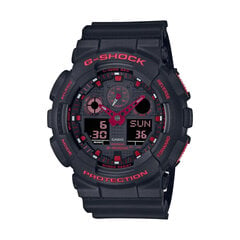 Laikrodis vyrams Casio G-Shock GA-100BNR-1AER kaina ir informacija | Vyriški laikrodžiai | pigu.lt