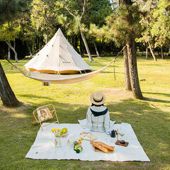 Glampingo pikniko antklodė Naturehike, 200*150, balta цена и информация | Другой туристический инвентарь | pigu.lt