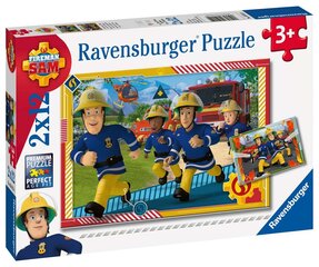 Dėlionė Samas ir jo komanda Ravensburger Puzzle FS, 2x12 d. kaina ir informacija | Dėlionės (puzzle) | pigu.lt