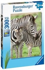 Dėlionė su zebrais Ravensburger Zebra Love, 300 d. kaina ir informacija | Dėlionės (puzzle) | pigu.lt
