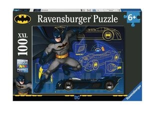 Dėlionė Ravensburger Batman (Žmogus šikšnosparnis), 13262, 100 d. kaina ir informacija | Dėlionės (puzzle) | pigu.lt