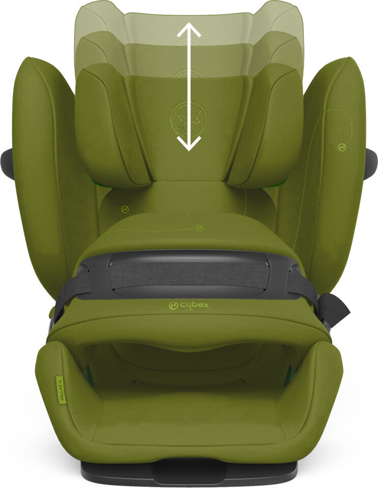 Cybex automobilinė kėdutė Pallas G i-Size, 9-36 kg, Nature Green kaina ir informacija | Autokėdutės | pigu.lt