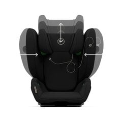 Cybex automobilinė kėdutė Solution G i-Fix, 15-50 kg, Moon Black kaina ir informacija | Cybex Vaikams ir kūdikiams | pigu.lt