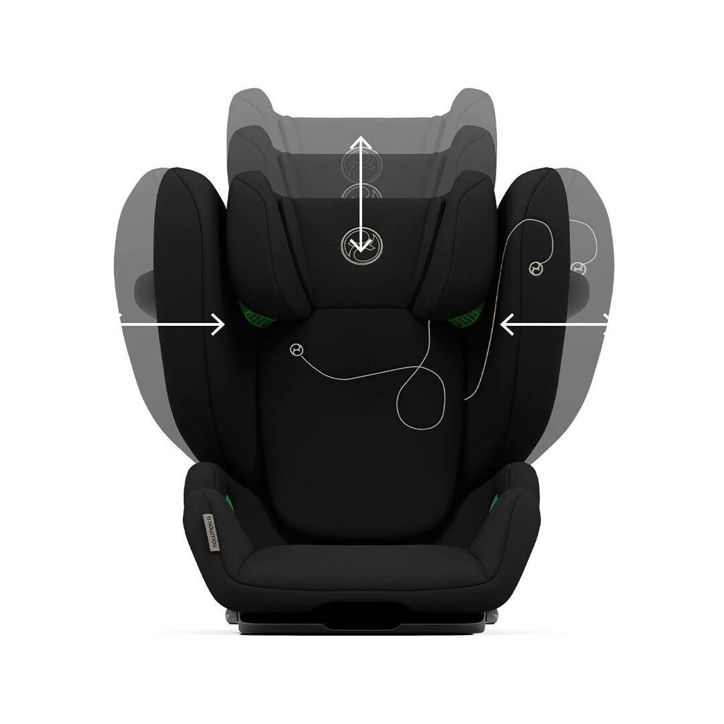 Cybex automobilinė kėdutė Solution G i-Fix, 15-50 kg, Moon Black kaina ir informacija | Autokėdutės | pigu.lt