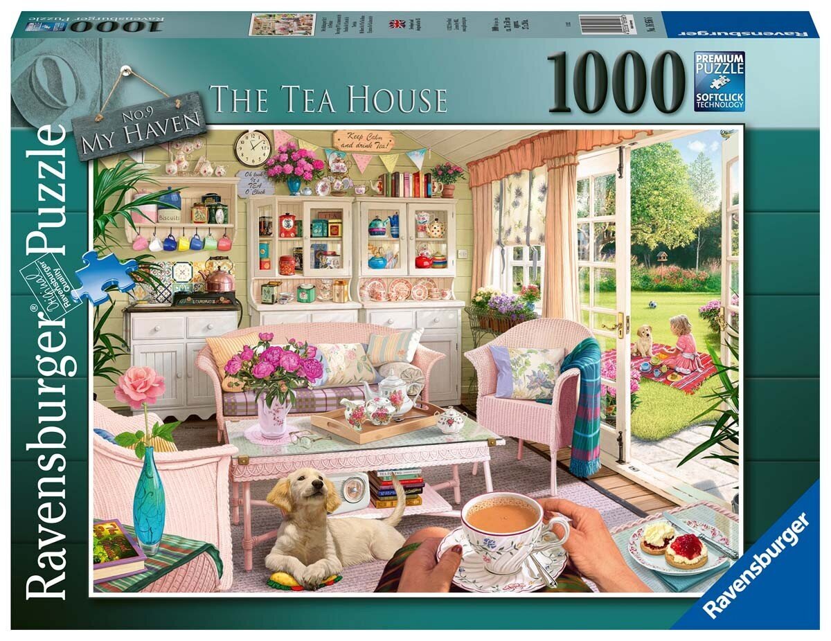 Dėlionė arbatos namelis Ravensburger 16956, 1000 d. kaina ir informacija | Dėlionės (puzzle) | pigu.lt