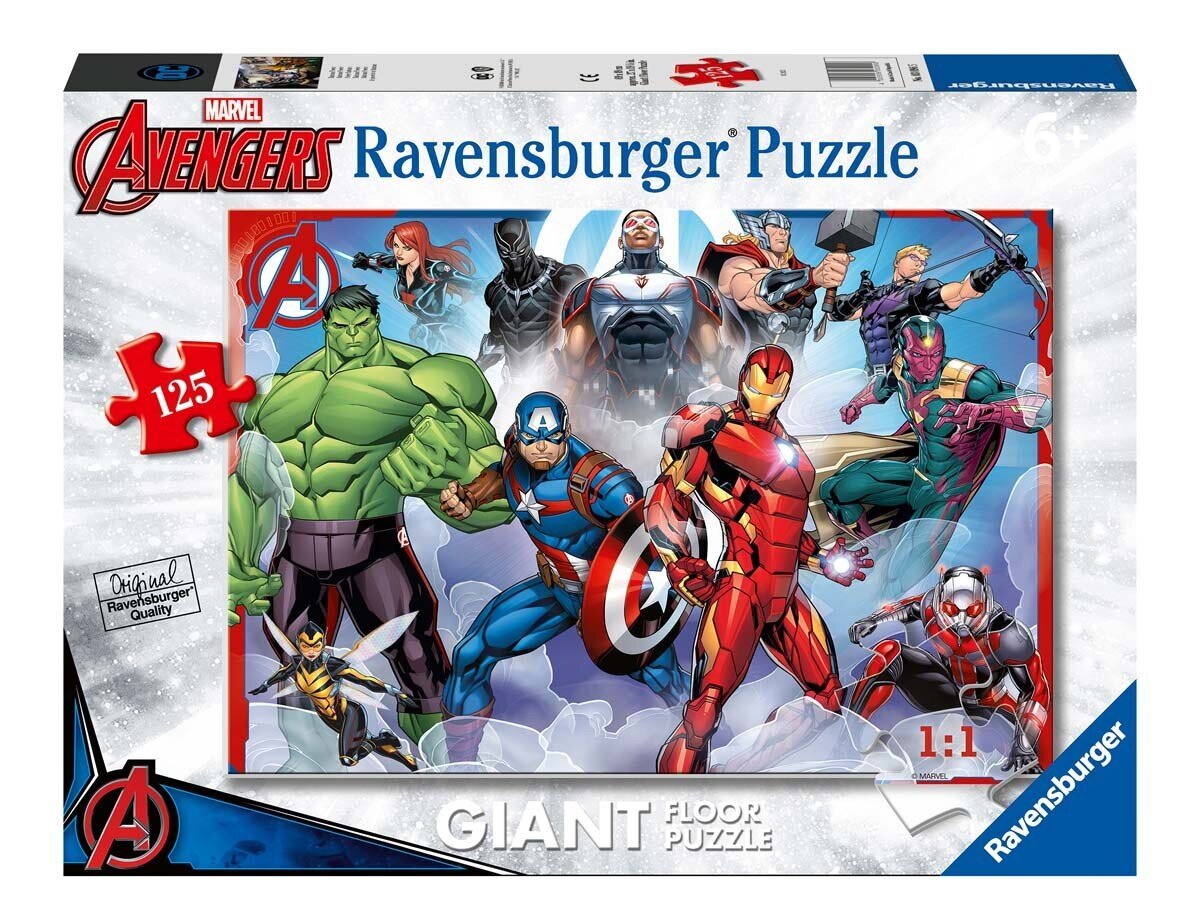 Dėlionė Ravensburger Avengers, 5643, 125 d. kaina ir informacija | Dėlionės (puzzle) | pigu.lt