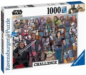 Пазл с персонажами Ravensburger Star Wars The Mandalorian Challenge, 1000 д. цена и информация | Пазлы | pigu.lt