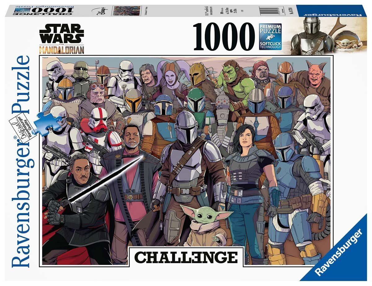 Dėlionė su personažais Ravensburger Star Wars Mandalorų iššūkis, 1000 d. kaina ir informacija | Dėlionės (puzzle) | pigu.lt