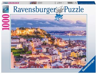 Заказки Ravensburger Lisbon & Sao Horge Castle 1000p 17183 цена и информация | Пазлы | pigu.lt