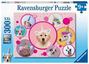 Dėlionė Ravensburger Unicorn Dogs, 300 d. kaina ir informacija | Dėlionės (puzzle) | pigu.lt