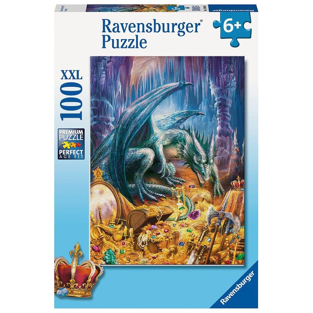 Dėlionė Ravensburger Drakono lobis, 12940, 100 d. kaina ir informacija | Dėlionės (puzzle) | pigu.lt