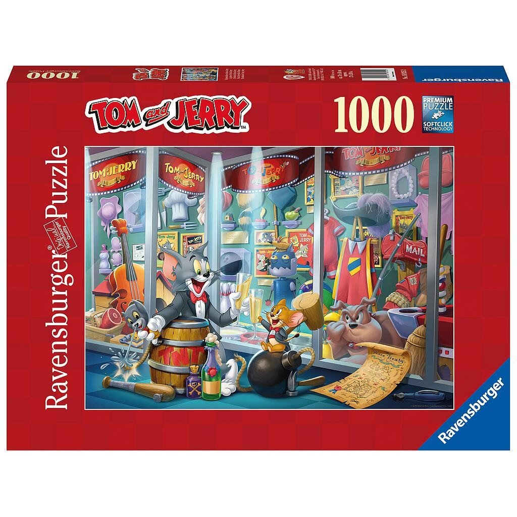 Пазл Ravensburger Tom and Jerry Hall of Fame, 1000 цена | pigu.lt