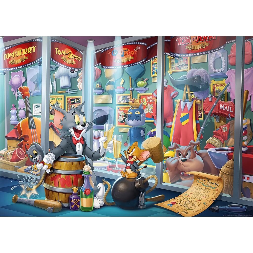 Пазл Ravensburger Tom and Jerry Hall of Fame, 1000 цена | pigu.lt