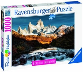 Загадка Ravensburger Fitz Roy Patagonia 1000pc 17315 цена и информация | Пазлы | pigu.lt