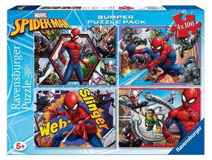 Dėlionė Ravensburger Žmogus voras/Spiderman, 6914, 4x100 d. kaina ir informacija | Dėlionės (puzzle) | pigu.lt