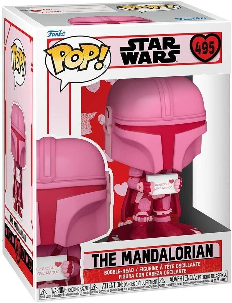 Funko Pop! Star Wars Valentine Mandalorian kaina ir informacija | Žaidėjų atributika | pigu.lt