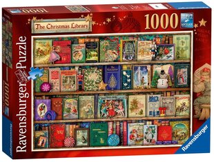 Ravensburger Puzzle Рождественская библиотека 1000p 19801 цена и информация | Пазлы | pigu.lt