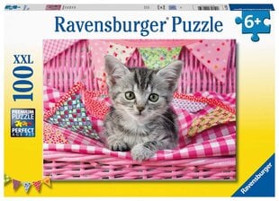 Dėlionė Ravensburger Mielas kačiukas,12985, 100 d. kaina ir informacija | Dėlionės (puzzle) | pigu.lt