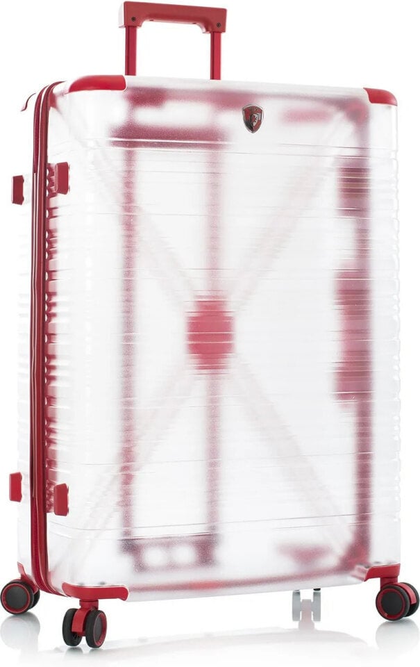 Didelis lagaminas Heys X-ray, L, skaidrus/raudonas kaina ir informacija | Lagaminai, kelioniniai krepšiai | pigu.lt