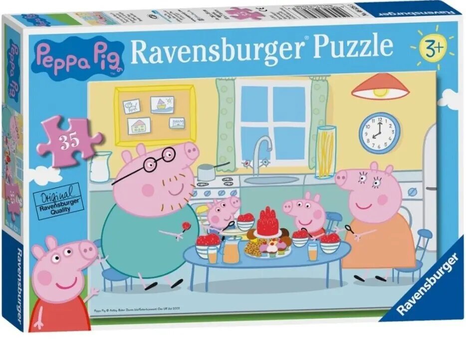 Dėlionė Peppa Pig Ravensburger 08628, 35 d. kaina ir informacija | Dėlionės (puzzle) | pigu.lt