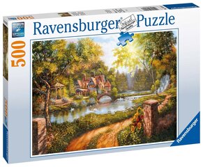 Dėlionė Ravensburger Kotedžas prie upės, 16582, 500 d. kaina ir informacija | Dėlionės (puzzle) | pigu.lt