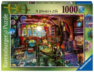 Dėlionė Ravensburger piratų gyvenimas, 1000 d. kaina ir informacija | Dėlionės (puzzle) | pigu.lt