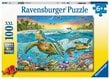 Dėlionė jūros vėžliai Ravensburger 12942, 100 d. kaina ir informacija | Dėlionės (puzzle) | pigu.lt