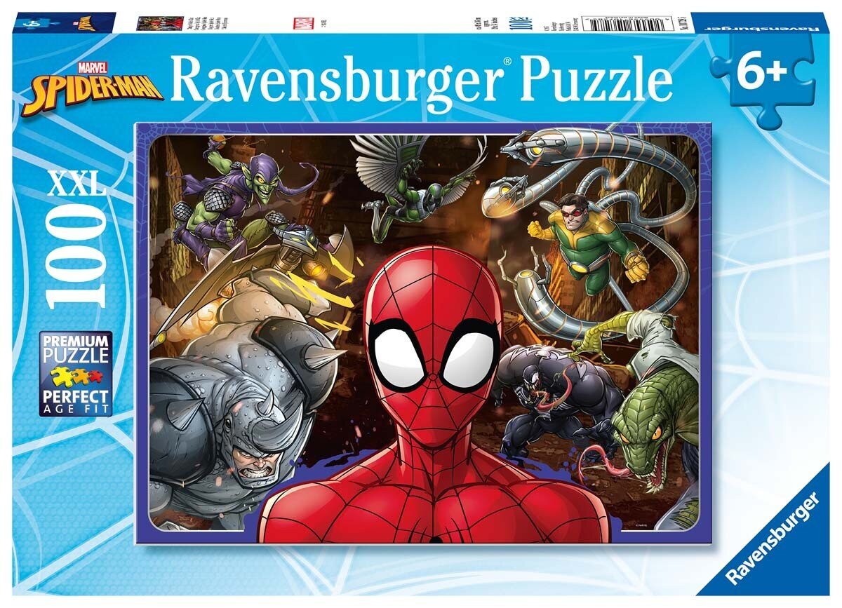 Dėlionė Ravensburger Žmogus voras/Spiderman, 10728, 100 d. kaina ir informacija | Dėlionės (puzzle) | pigu.lt