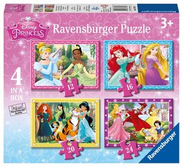 Dėlionė Ravensburger Disney Princes,12/16/20/24 d. kaina ir informacija | Dėlionės (puzzle) | pigu.lt