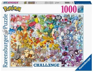 Dėlionė Ravensburger Challenge Pokemon, 1000 d. kaina ir informacija | Dėlionės (puzzle) | pigu.lt