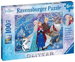 Dėlionė Ravensburger Frozen glittery Snow, 100 d. kaina ir informacija | Dėlionės (puzzle) | pigu.lt