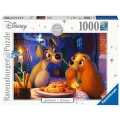 Dėlionė Ravensburger Lady ir Tramp, 1000 d. kaina ir informacija | Dėlionės (puzzle) | pigu.lt