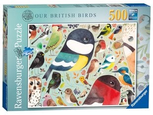 Пазл Ravensburger British birds, 500 д. цена и информация | Пазлы | pigu.lt