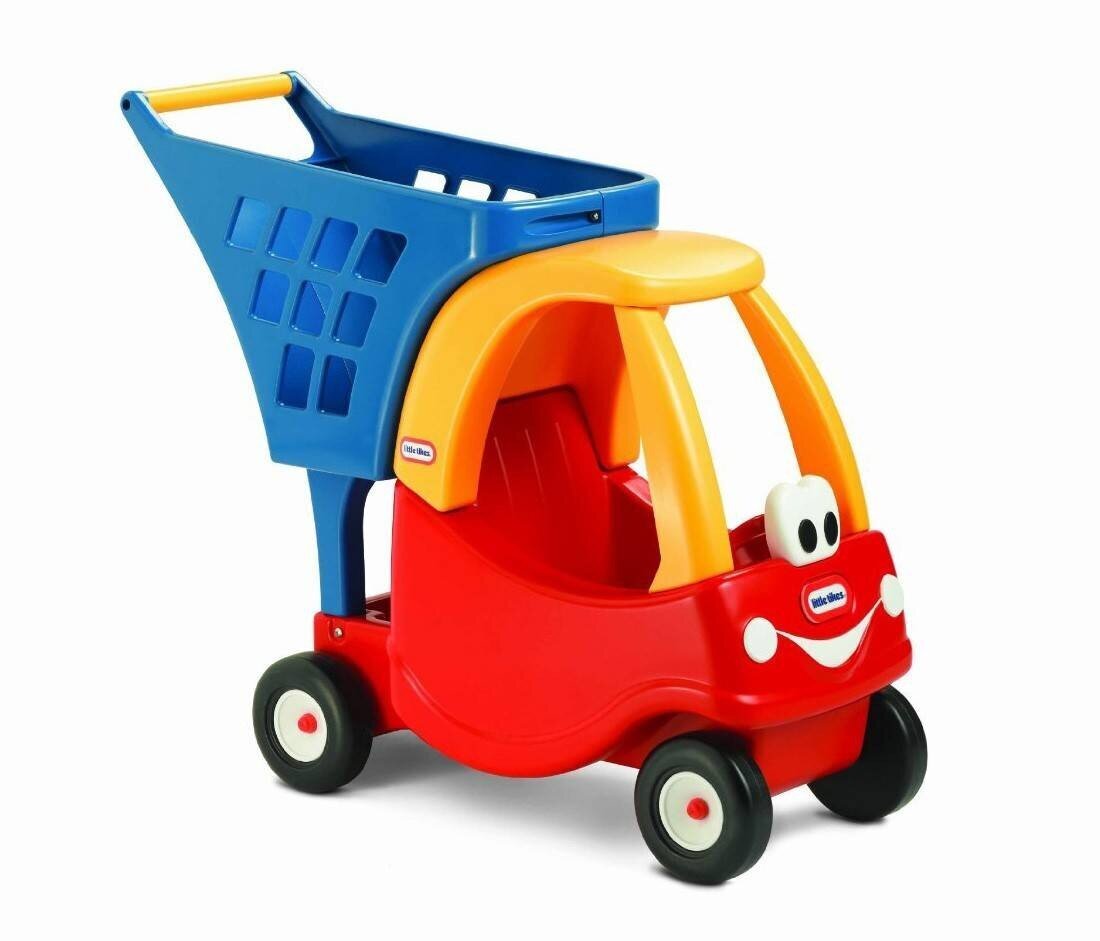 Vaikiškas pirkinių vežimėlis Little Tikes Cozy Shopping Cart 401313 kaina ir informacija | Žaislai mergaitėms | pigu.lt