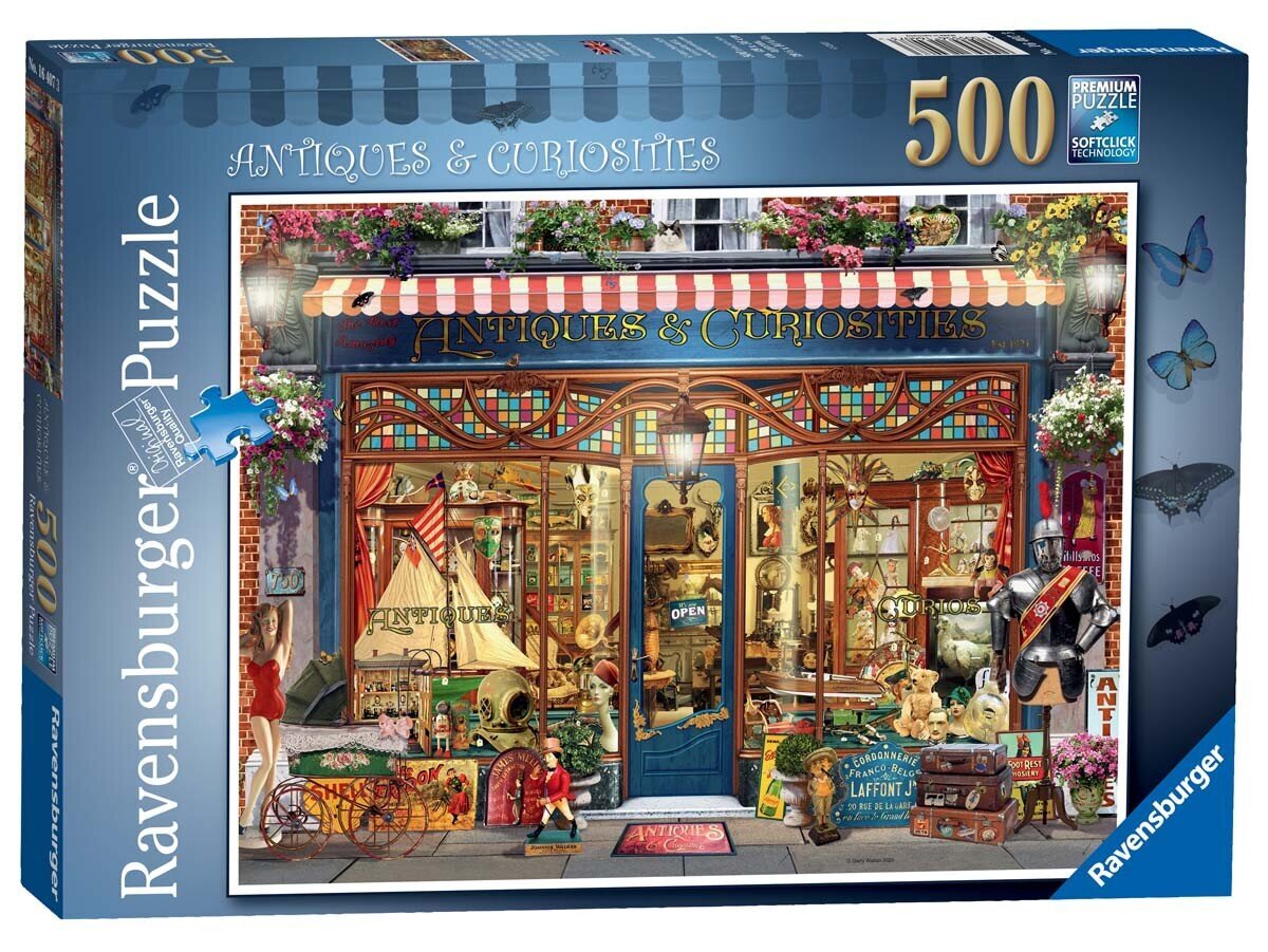 Dėlionė Ravensburger Antikvariniai daiktai, 500 d. kaina ir informacija | Dėlionės (puzzle) | pigu.lt