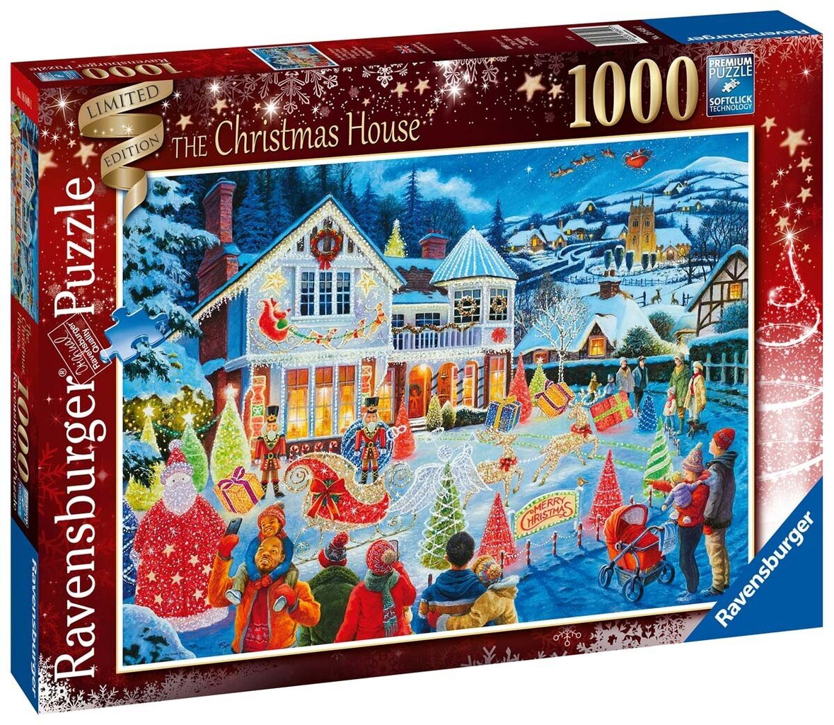 Dėlionė Ravensburger Christmas House, 1000 d. kaina ir informacija | Dėlionės (puzzle) | pigu.lt
