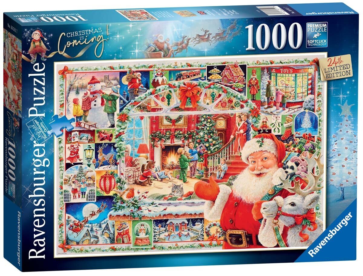 Dėlionė Ravensburger Kalėdos ateina, 1000 d. kaina ir informacija | Dėlionės (puzzle) | pigu.lt